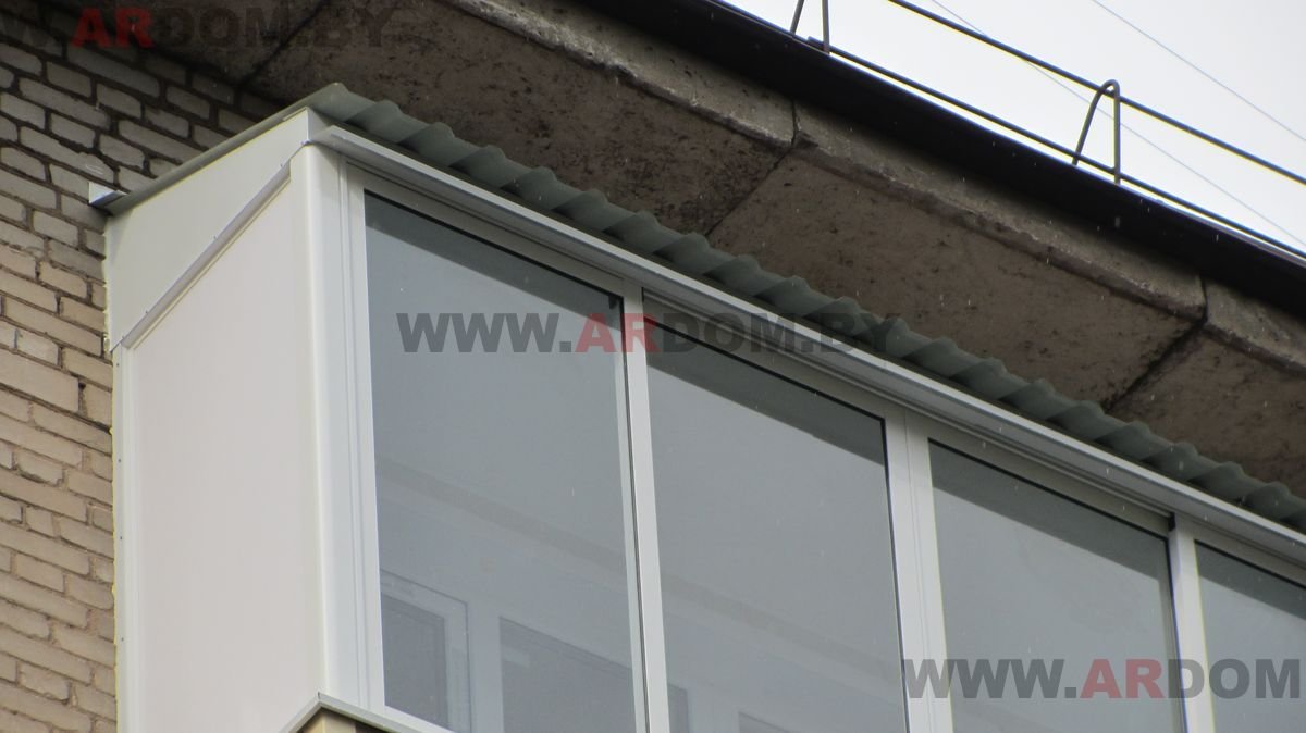 Заказать крышу на навесной балкон в Минске 