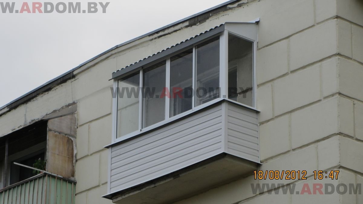 Цены на ремонт балкона в Хрущевке