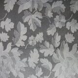 Темно-серебристый пластик для стены с рисунком листьев и клена и дуба - блестящий "Осенняя ночь"