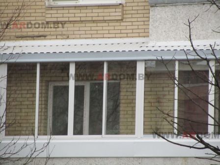 Крыша на балконе в Минске 