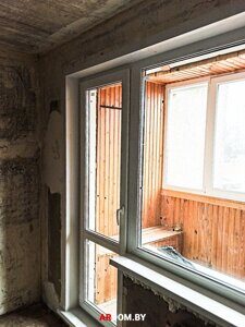 92 - окна ПВХ в Минске - Процесс тёплого монтажа - окно и дверь