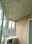 Ремонт балкона с обшивкой лиственной вагонкой (дерево ольха)