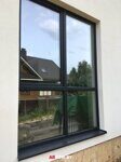 Окна ПВХ в коттедж - Цветные окна пвх - Черные окна